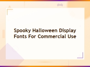 Spooky Halloween Display Fonts for Commercial Use – Free and Premium Downloads